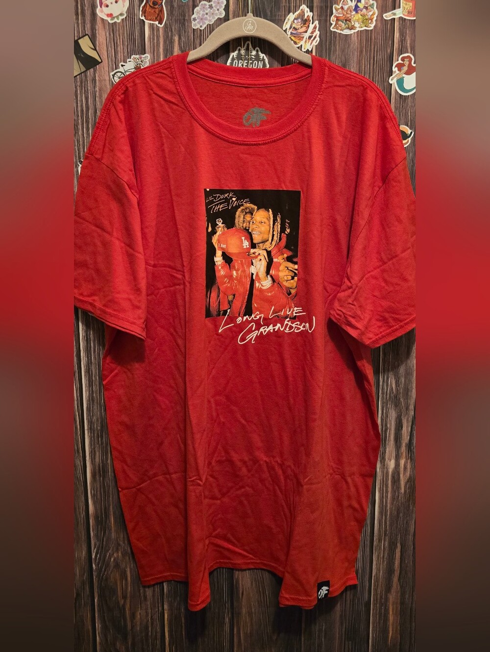 Lil Durk 'Long Live Grandson' Graphic Tee - Red